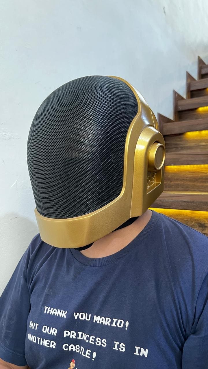 #DP88 Gold Daft Punk Helmet